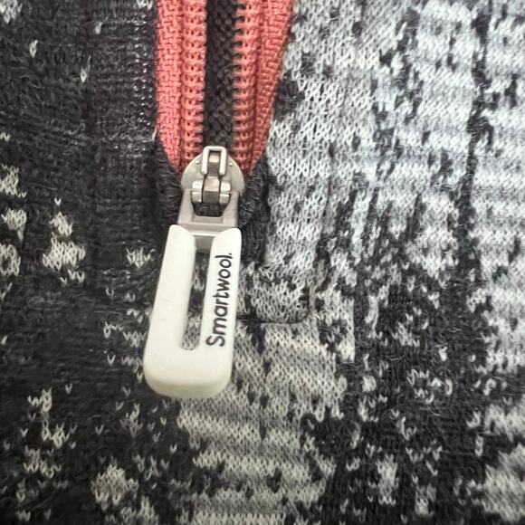 Smartwool Merino Wool 250 1/4 Zip Forest Pattern Base Layer Women Size XS - Picture 6 of 11